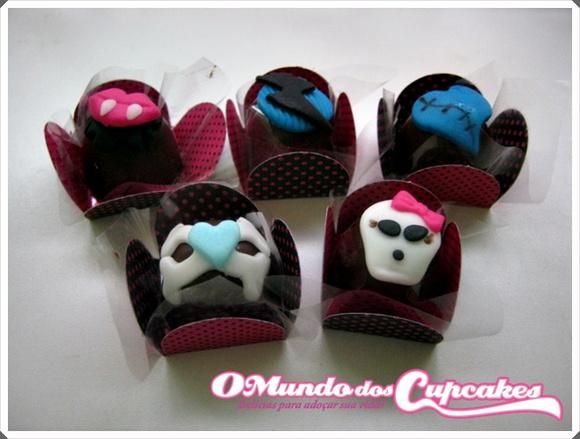 10 Apliques de açúcar para doces Monster High