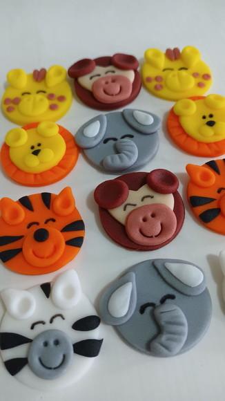 10 Apliques de açúcar para doces Safari