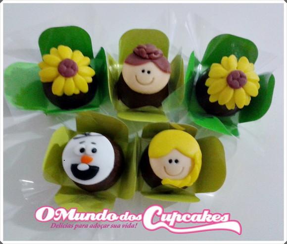 10 Apliques de açúcar para Docinhos 3 cm Frozen