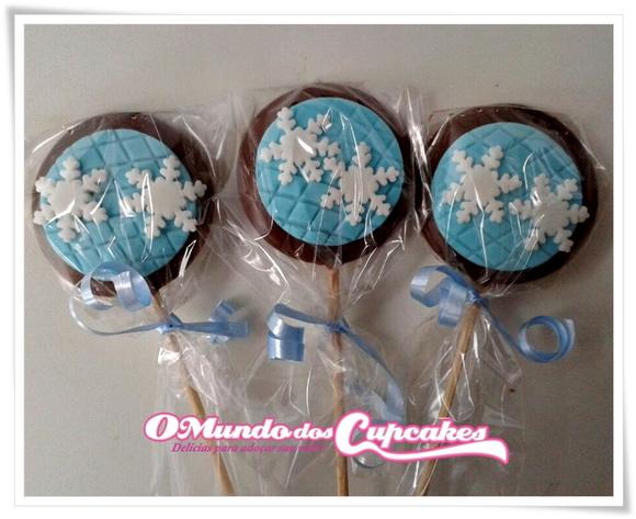 10 Apliques de açúcar para Pirulitos 5 cm Frozen