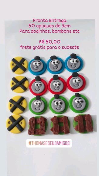 10 Apliques de açúcar Thomas e seus Amigos