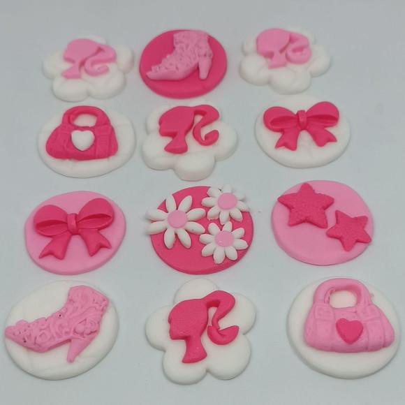 10 Apliques para Doces Barbie 3cm