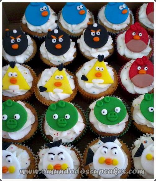 10 Confeitos de Açúcar 5cm Angry Birds