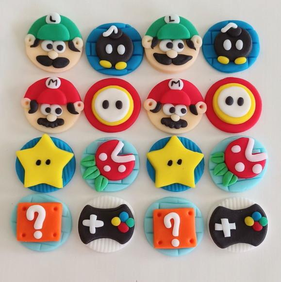 10 Confeitos De Açúcar Para Docinhos Super Mario Bros
