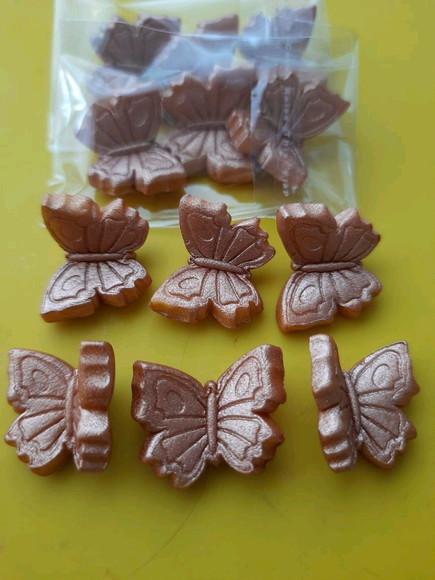 12 Borboletas de Açúcar para Doces e Chocolates