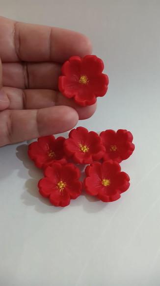 20 Flores de Açúcar Boleadas Natal
