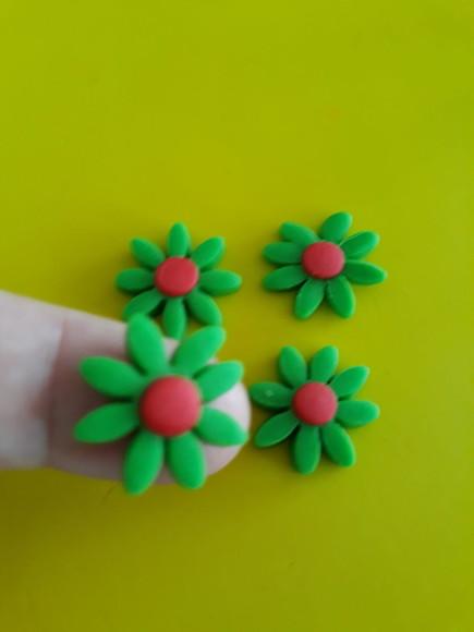 30 Mini Flores Natalinas de Pasta Americana