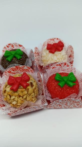 30 Mini Laços de Açúcar Natal