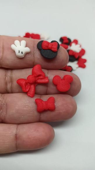 40 Mini Confeitos para Doces Minnie Vermelha