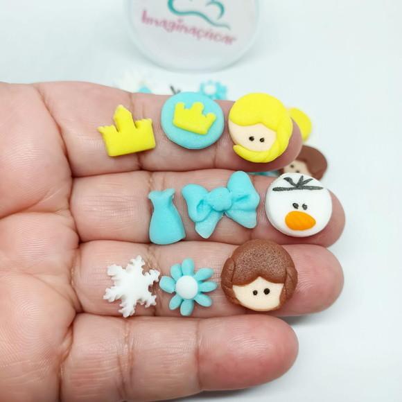 40 Mini Confeitos Frozen para Doces