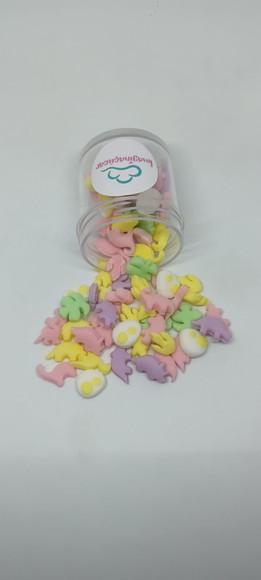 50 Mini Confeitos de Açúcar Dino Baby