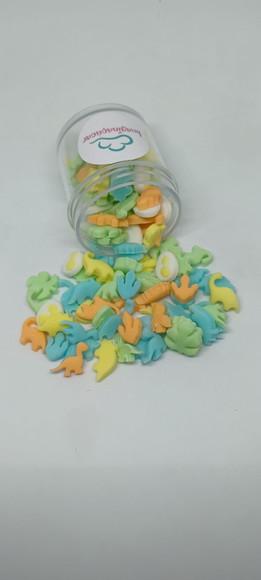 50 Mini Confeitos de Açúcar Dino Baby