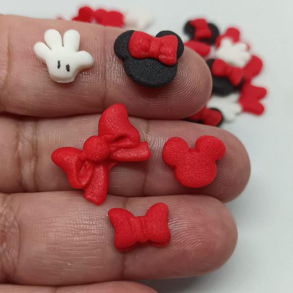 40 Mini Confeitos para Doces Minnie Vermelha