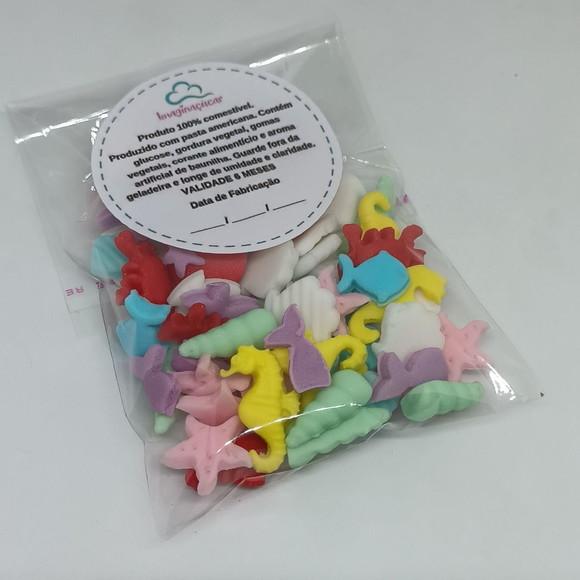 50 Mini Confeitos de Pasta Americana