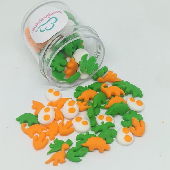 50 Mini Confeitos de Açúcar Dino Baby