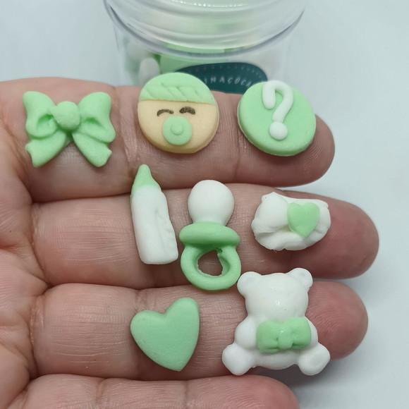 Mini Confeitos Chá Revelação Para Doces E Chocolates