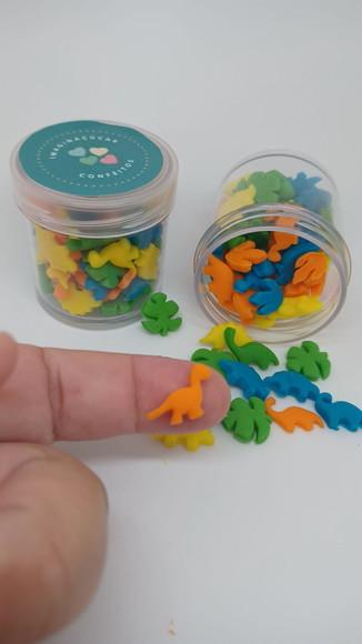 Mini Confeitos de Açúcar Dinossauros