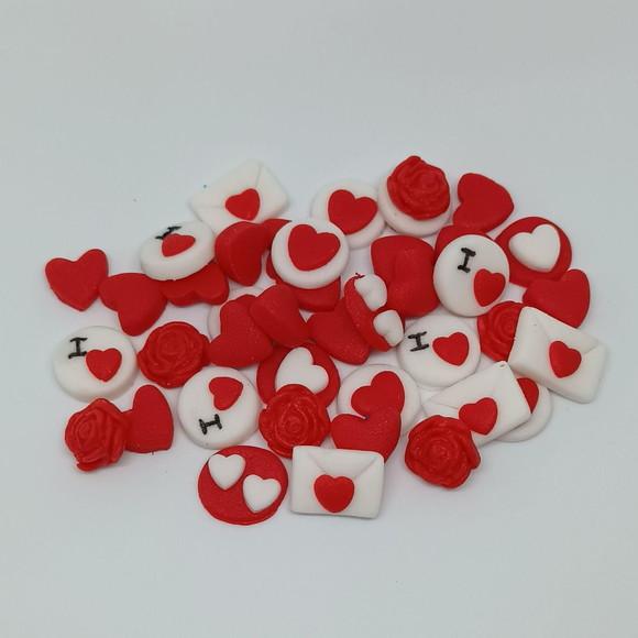 Mini Confeitos Dia dos Namorados para doces e chocolates