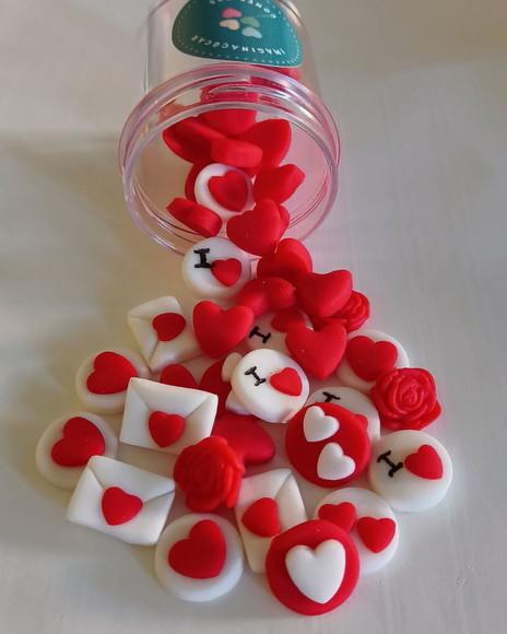 Mini Confeitos Dia dos Namorados para doces e chocolates