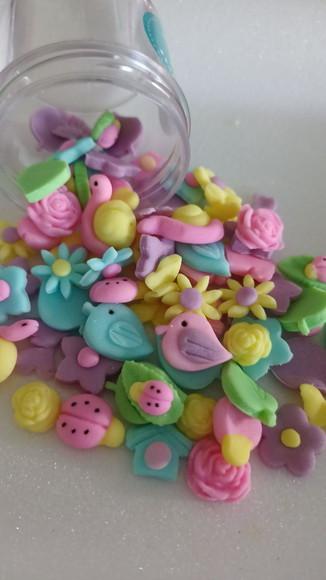 Mini Confeitos para Doces Jardim Encantado 25g