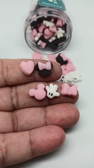 Mini Confeitos para Doces Minnie Rosa