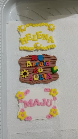 Placa de Açúcar para Mini Bolos