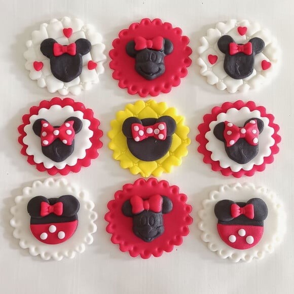 Confeitos de Açúcar 5cm Minnie
