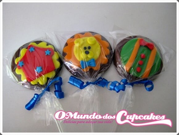 Confeitos de Açúcar 5cm Circo