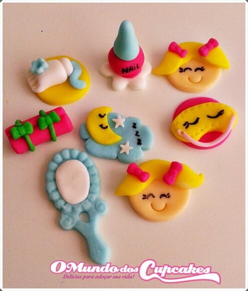 Confeitos de Açúcar 3cm Festa Pijama