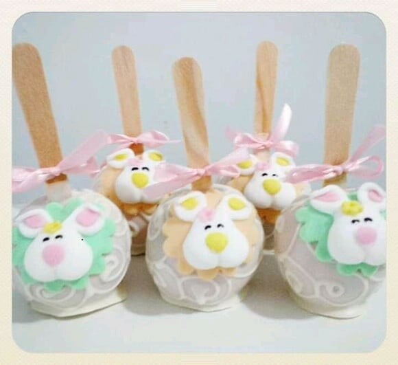 Confeitos de Açúcar 5cm Coelhinhos Páscoa