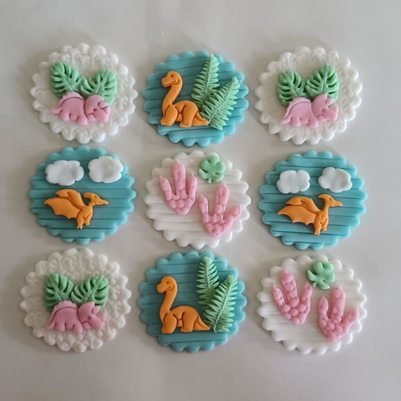 Confeitos de Açúcar 5cm Dino Baby