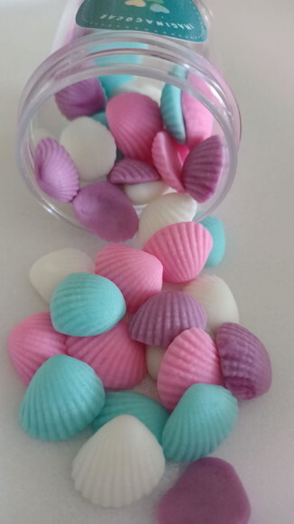 Mix 40 Mini Confeitos de açúcar Conchas