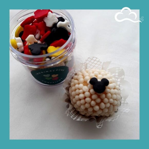 Mix 40 Mini Confeitos de Açúcar Mickey