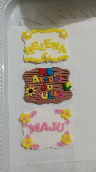 Placa de Açúcar 5x7cm para Mini Bolos