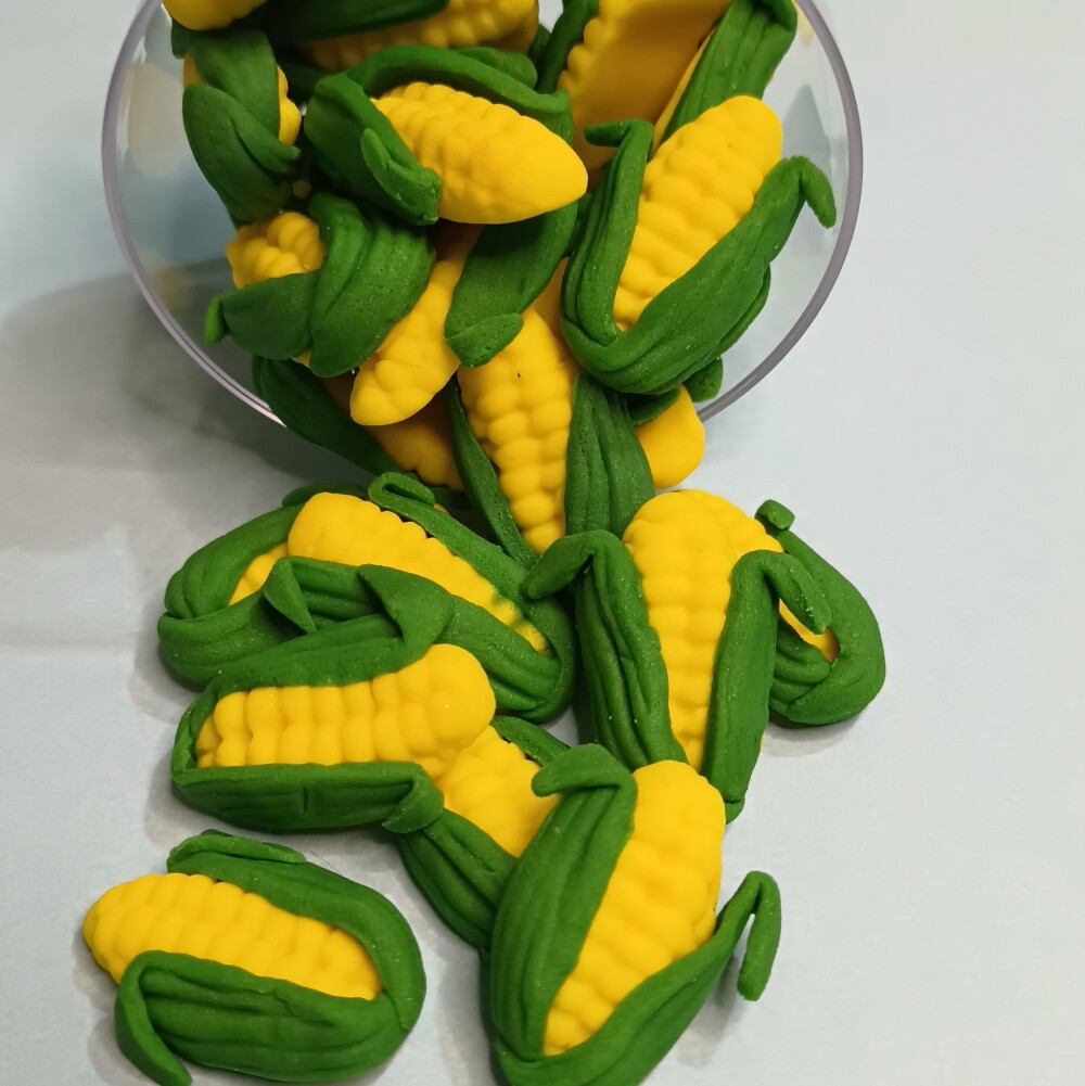 Box 25 Milhos de açúcar para decorar doces Festa Junina Fazendi