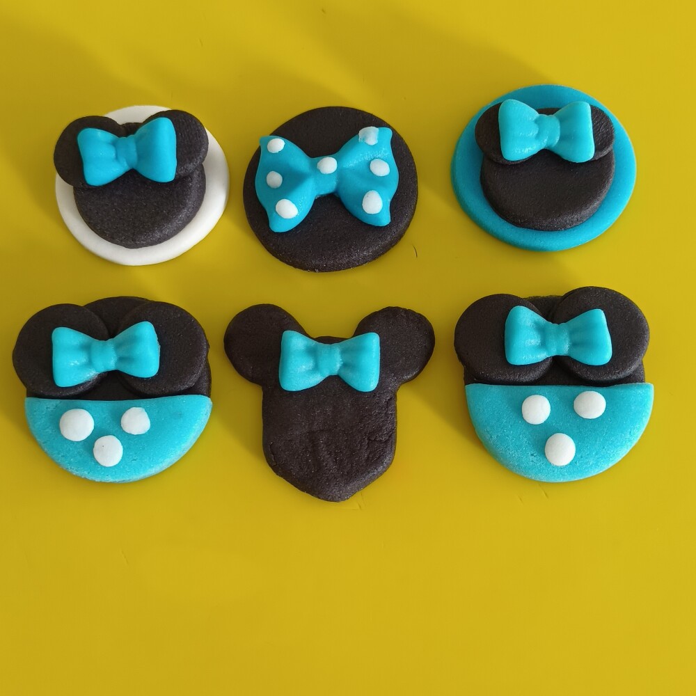 Confeitos de Açúcar 3cm Minnie Vermelha