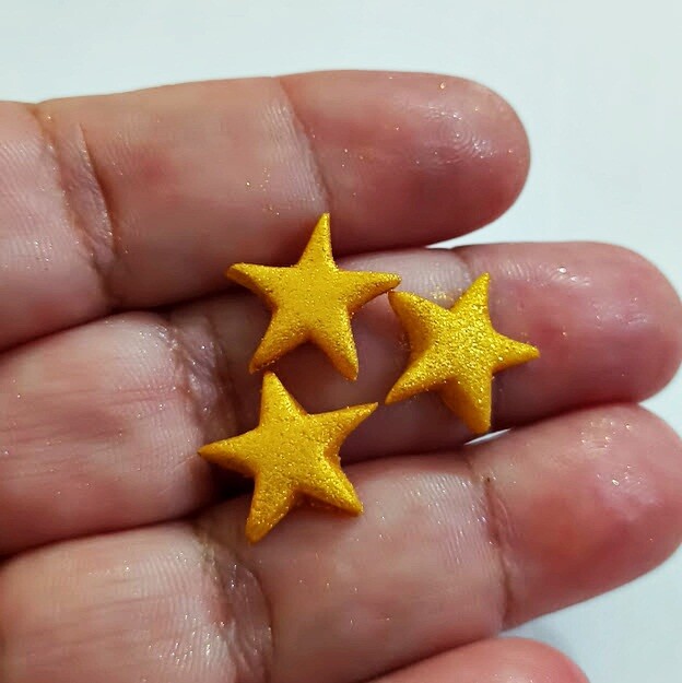 Mix 40 Mini Confeitos de Açúcar Estrelas