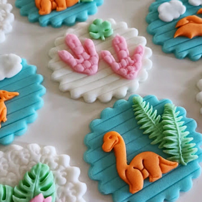 Confeitos de Açúcar 5cm Dino Baby