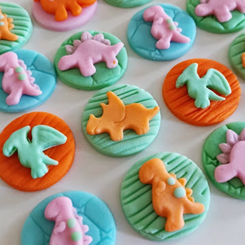 Confeitos de Açúcar 3cm Dino Baby