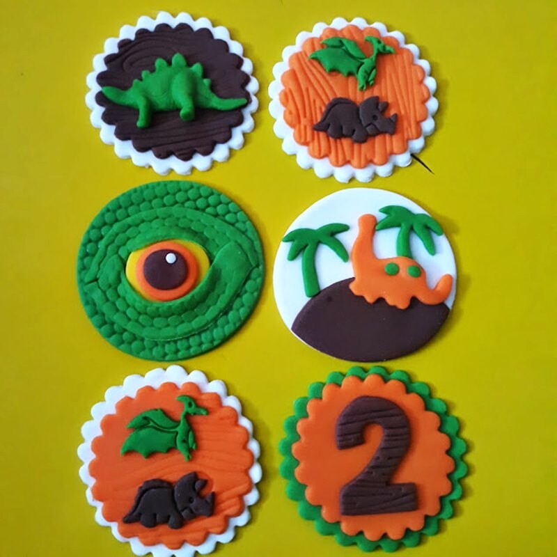 Confeitos de Açúcar 6cm Dinossauros