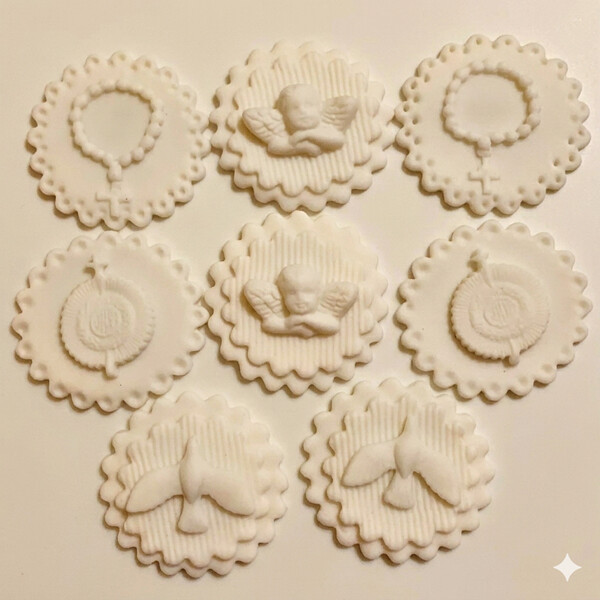 Confeitos de Açúcar 6cm Batizado