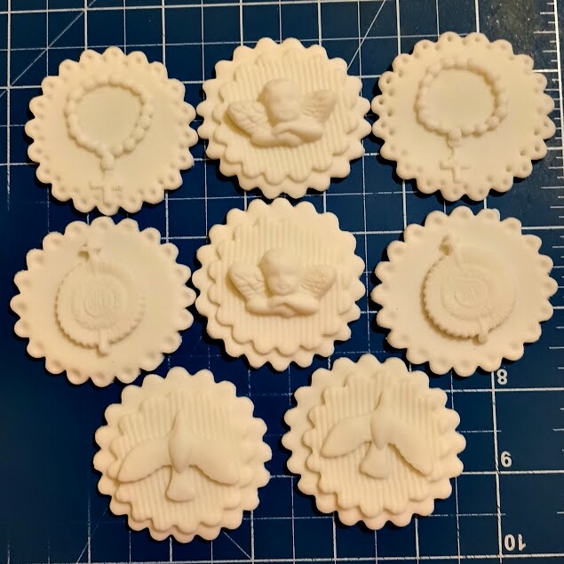 Confeitos de Açúcar 6cm Batizado