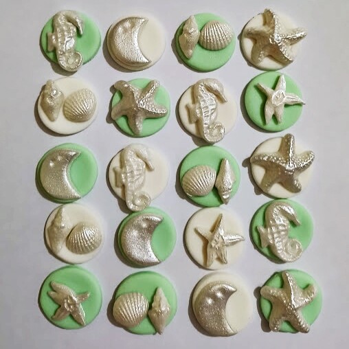 Confeitos de açúcar 3cm Iemanjá Sereia