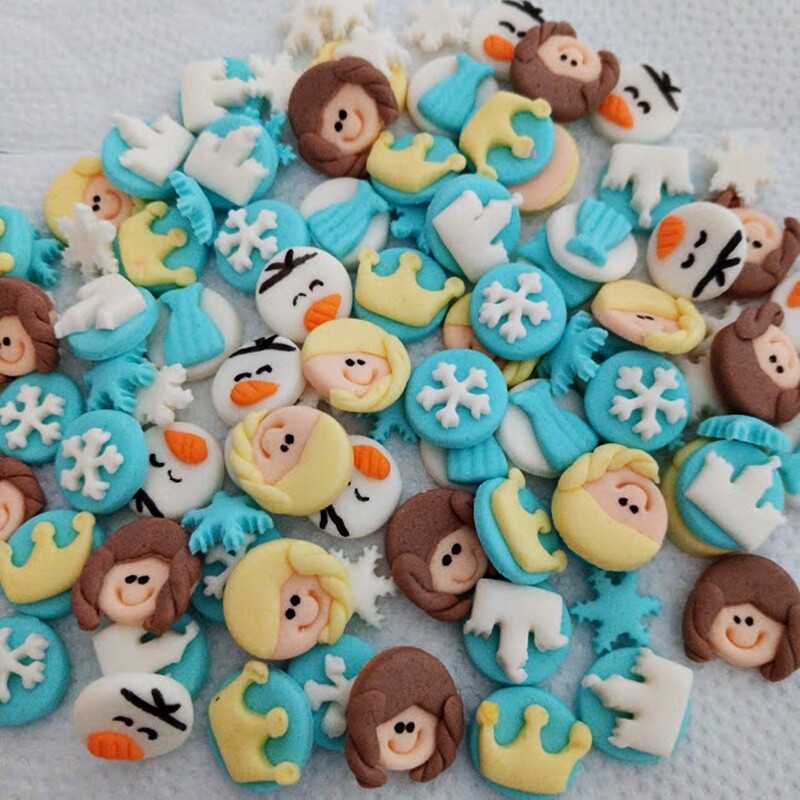 Mix 40 Mini Confeitos de Açúcar Frozen