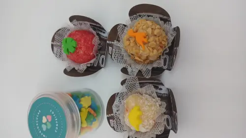 Mini Confeitos Dinossauros para decorar brigadeiros, cake donuts