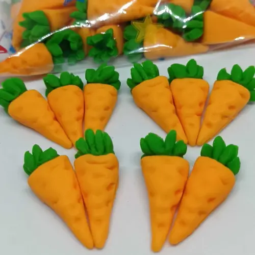 50 Mini Cenouras de Açúcar Páscoa para Chocolates