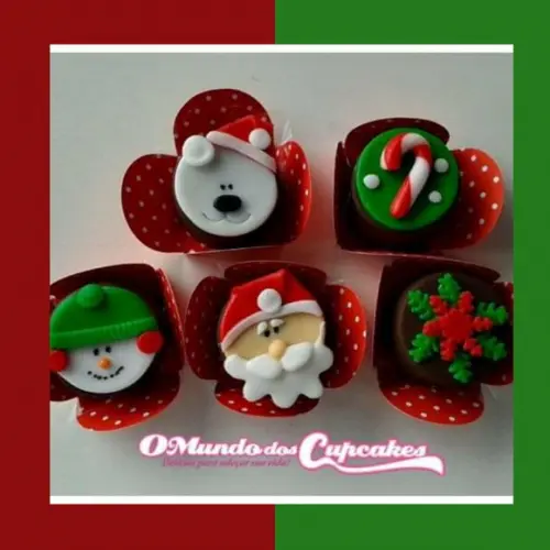 10 Apliques Açúcar 4cm Natal