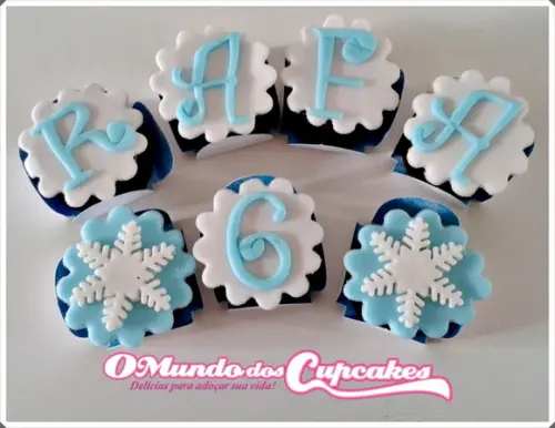 10 Apliques Açúcar 5 cm para pirulitos Frozen