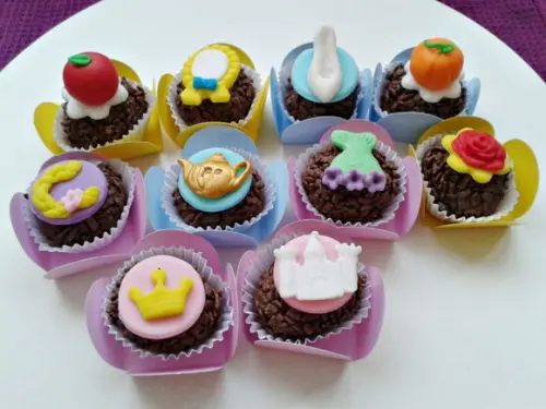 10 Apliques de açúcar 3 cm Docinhos Princesas