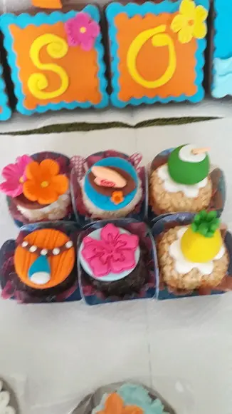 10 Apliques de açúcar 3cm docinhos Moana